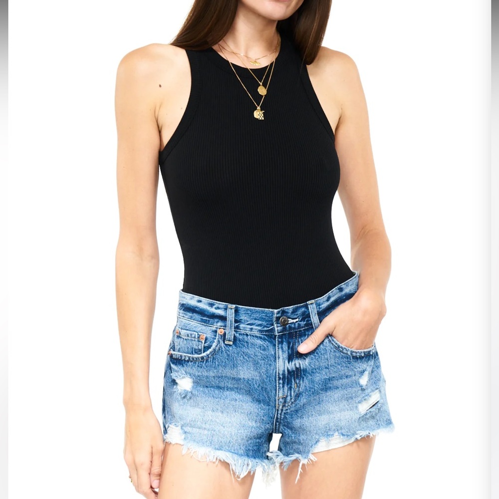 NEW PISTOLA blake bodysuit in noir/black